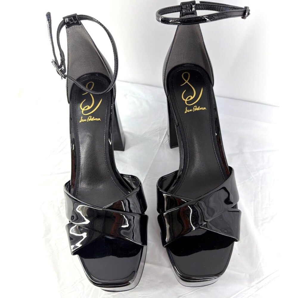 Sam Edelman Jullian Platform Sandals Ankle Strap Block Heels Women Size 7.5